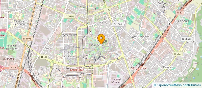 localisation de l'entreprise CABINET PHILIPPE BOURRET PATRIMOINE à GRENOBLE