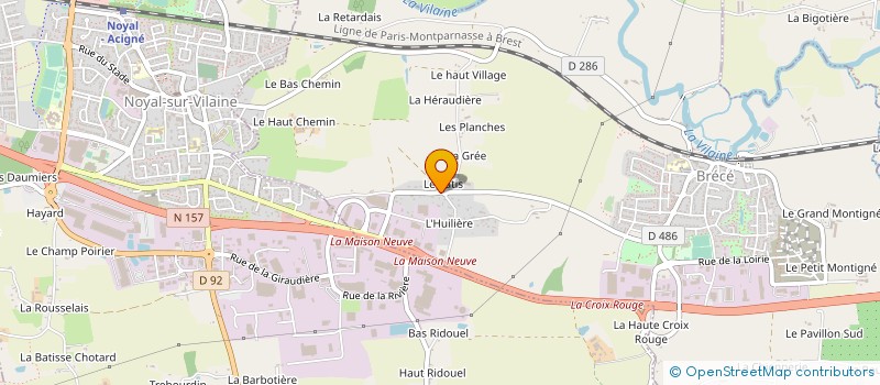 localisation de l'entreprise CABINET PHILIPPE FESAIX  SERVON-SUR-VILAINE