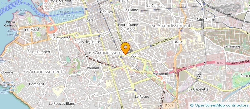 localisation de l'entreprise CABINET PHOCEEN DE COURTAGE D'ASSURANCES à MARSEILLE