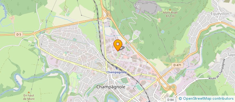 localisation de l'entreprise CABINET PIERRE MARCHAL  CHAMPAGNOLE