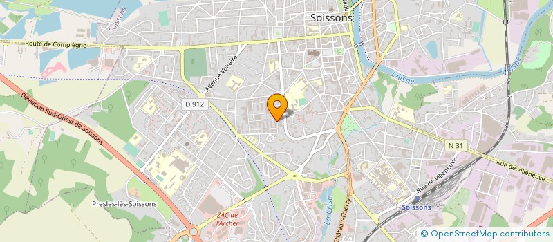 localisation de l'entreprise CABINET PIERRE TRANNOIS à SOISSONS