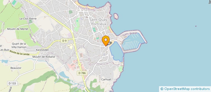 localisation de l'entreprise CABINET PIERRES OCEAN IMMOBILIER à SAINT-QUAY-PORTRIEUX
