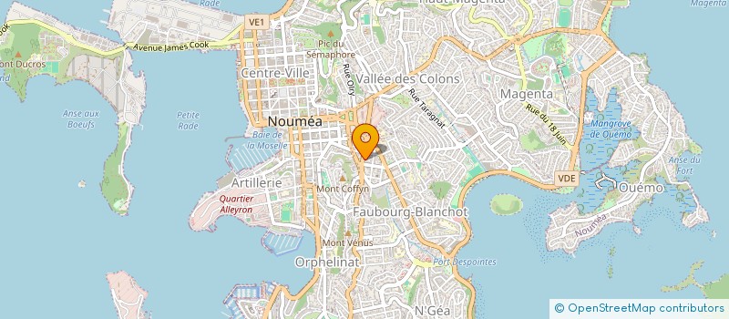 localisation de l'entreprise CABINET PLAISANT à NOUMEA
