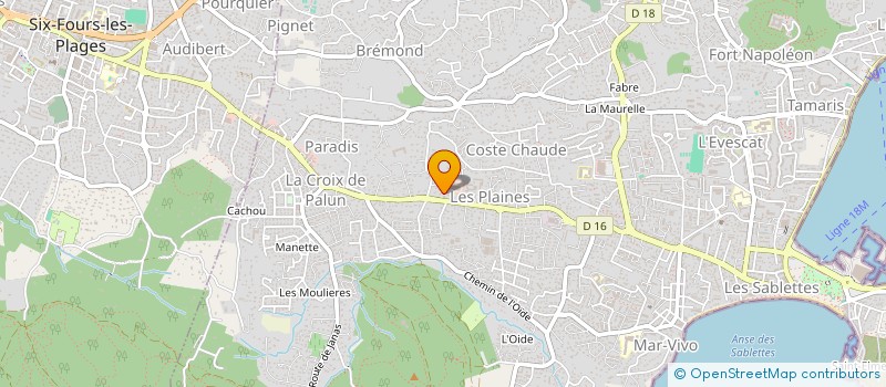 localisation de l'entreprise CABINET PODOLOGIE ALESSANDRINI  LA SEYNE-SUR-MER