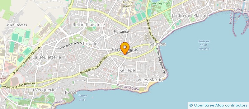 localisation de l'entreprise CABINET PODOLOGIE PERTUISCHAUD  SAINT-NAZAIRE