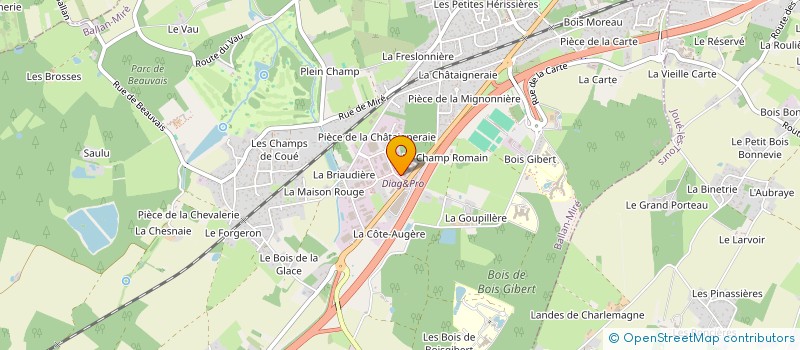 localisation de l'entreprise CABINET POIRIER  BALLAN-MIRE