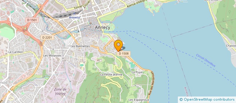 localisation de l'entreprise CABINET PONCET à ANNECY