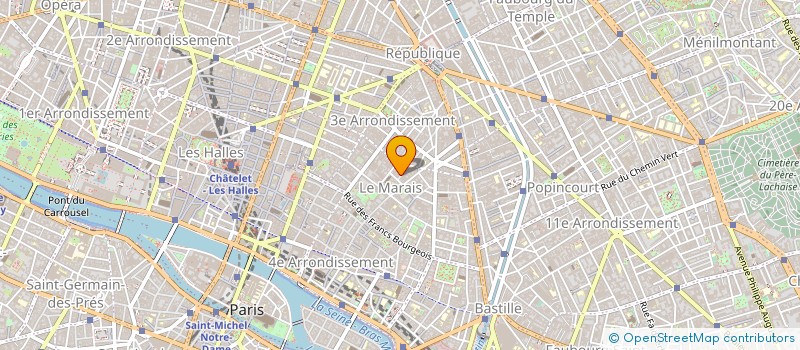 localisation de l'entreprise CABINET POULAIN à PARIS