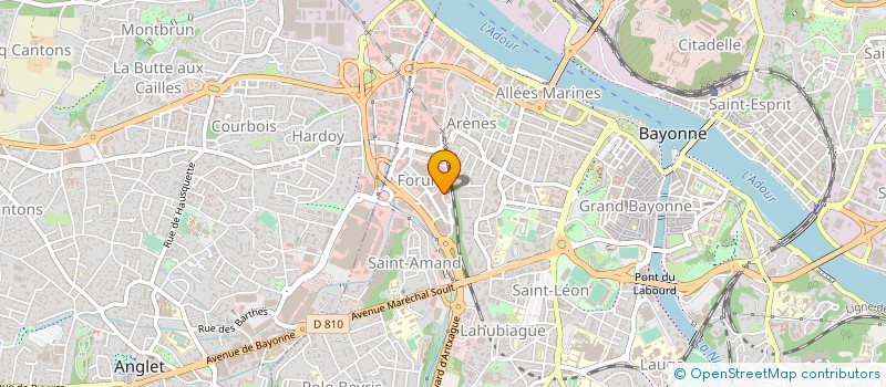 localisation de l'entreprise CABINET POUSSOU ET ASSOCIES  BAYONNE