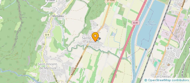 localisation de l'entreprise CABINET PRADOURAT G ET PRADOURAT H  LE TOUVET