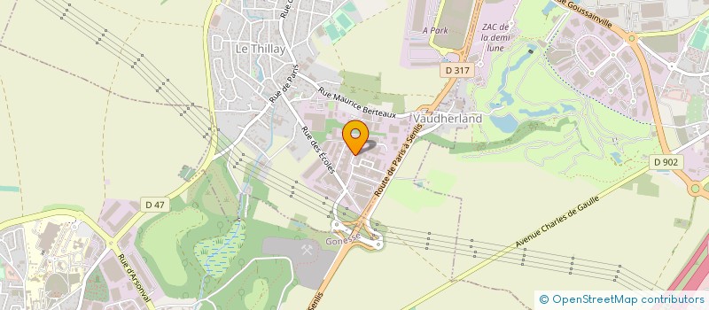 localisation de l'entreprise CABINET PREVENTION INCENDIE ILE DE FRANCE à LE THILLAY