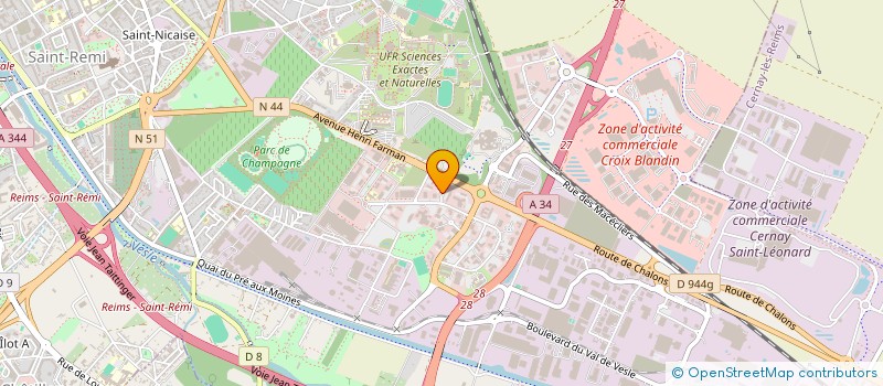 localisation de l'entreprise CABINET PRIMAT  REIMS