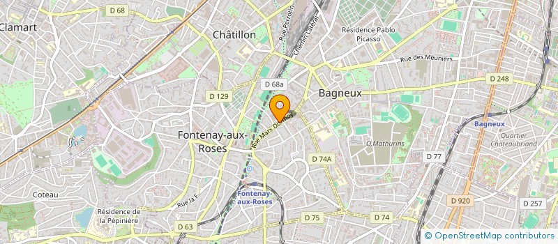 localisation de l'entreprise CABINET PROXIMED CONSEIL à FONTENAY-AUX-ROSES