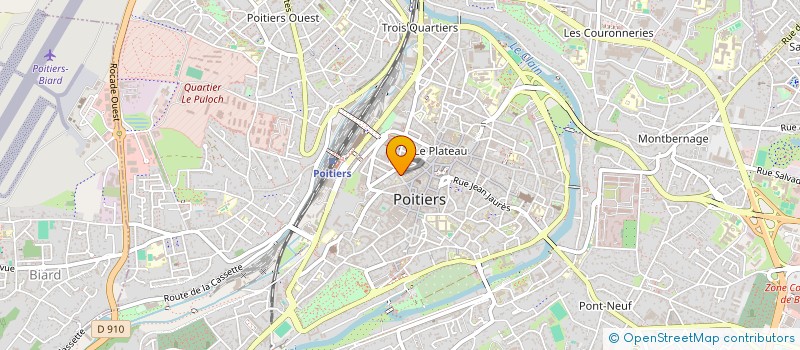 localisation de l'entreprise CABINET PRUES à POITIERS