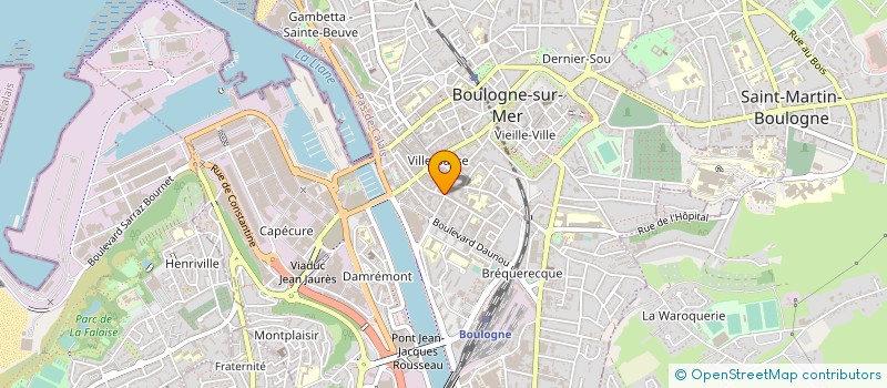 localisation de l'entreprise CABINET PRUVOST AGENCE IMMO LUMIERE  BOULOGNE-SUR-MER