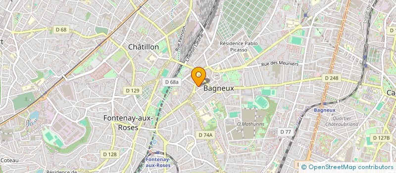 localisation de l'entreprise CABINET PSYCHOLOGIE AUDREY SIMOUNET à BAGNEUX