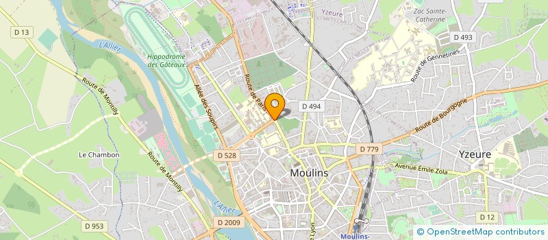 localisation de l'entreprise CABINET RADIOLOGIE BERCY  MOULINS