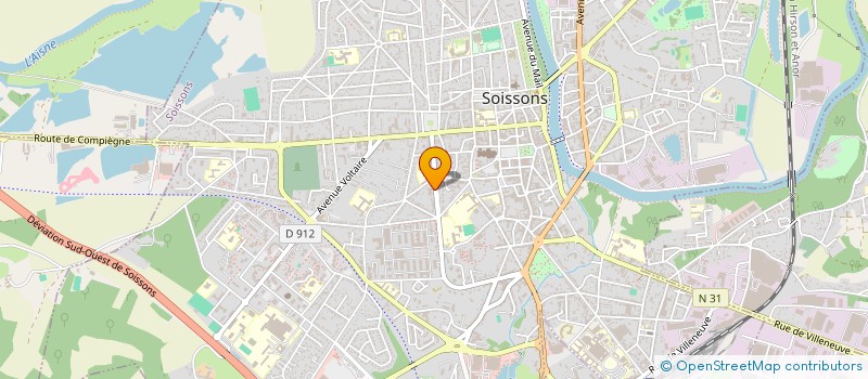 localisation de l'entreprise CABINET RADIOLOGIE LOIRE SALVAT GIRAULT à SOISSONS