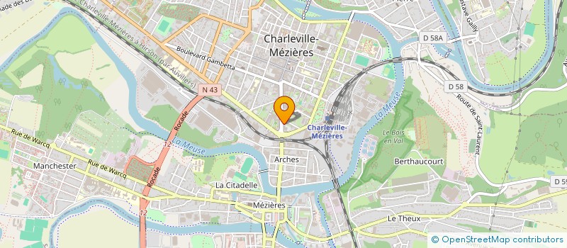 localisation de l'entreprise CABINET RADIOLOGIQUE  CHARLEVILLE-MEZIERES