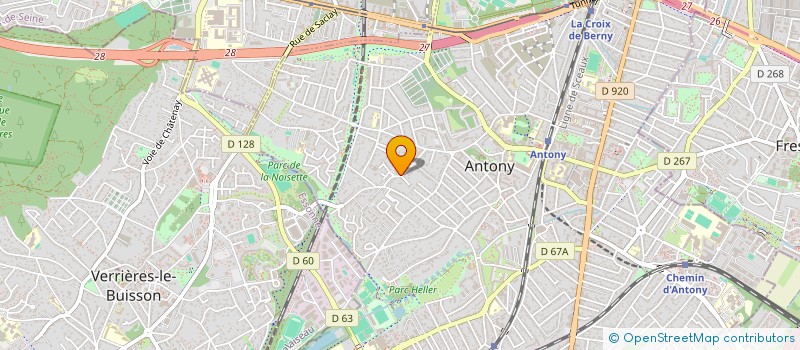 localisation de l'entreprise CABINET RADIOLOGIQUE DU BOIS DE VERRIERES à ANTONY