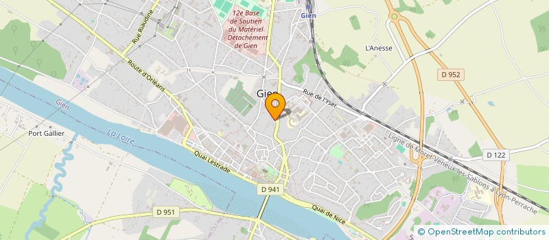 localisation de l'entreprise CABINET RAGEY à GIEN