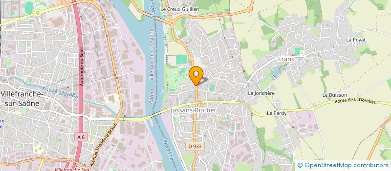 localisation de l'entreprise CABINET RCGC à JASSANS-RIOTTIER