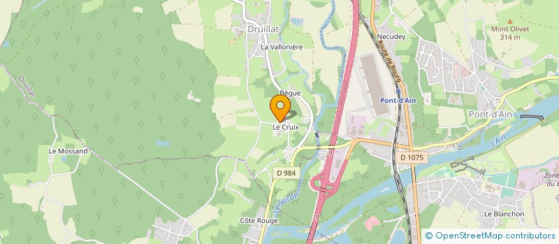 localisation de l'entreprise CABINET RDA FORMATION CONSEIL  DRUILLAT