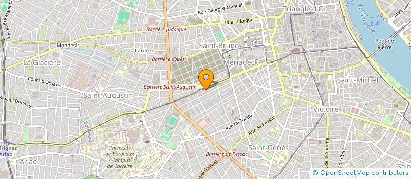 localisation de l'entreprise CABINET REGIONAL ETUDES HABITAT AMENAGE à BORDEAUX