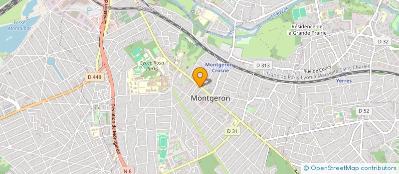 localisation de l'entreprise CABINET RENAUD DUBUISSON à MONTGERON