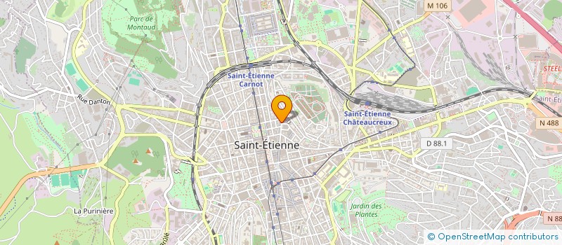 localisation de l'entreprise CABINET RENE BERNIER à SAINT-ETIENNE