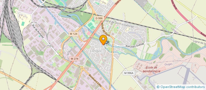 localisation de l'entreprise CABINET RG CONSEIL  LONGVIC