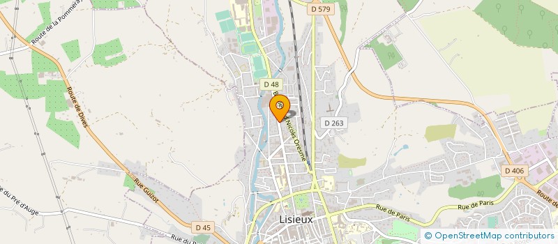 localisation de l'entreprise CABINET RICHARD GOECHON  LISIEUX