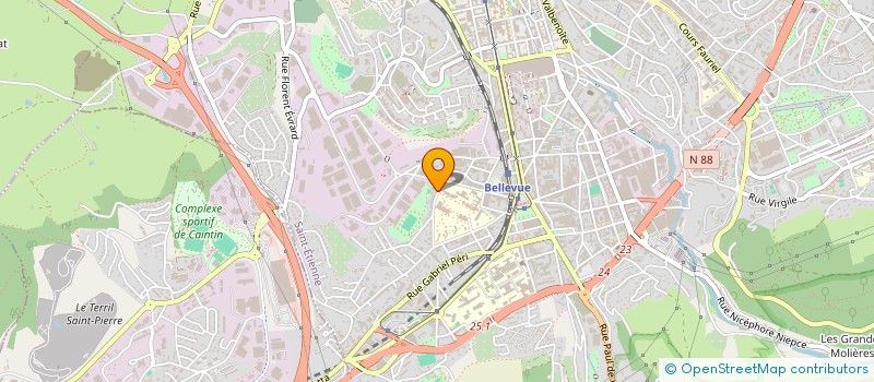 localisation de l'entreprise CABINET ROBIN  SAINT-ETIENNE