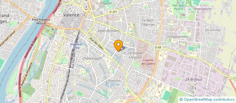 localisation de l'entreprise CABINET ROCHARNAUD CONSULTANTS à VALENCE