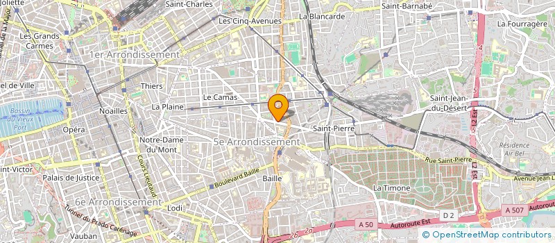 localisation de l'entreprise CABINET ROCHE IMMOBILIER  MARSEILLE