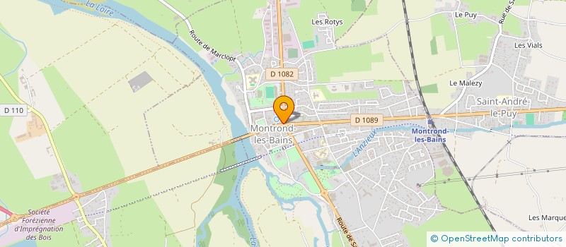 localisation de l'entreprise CABINET ROLLES à MONTROND-LES-BAINS