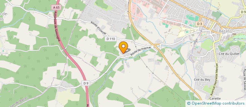 localisation de l'entreprise CABINET ROMAIN LAMARQUE  BAZAS