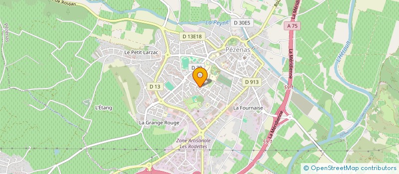 localisation de l'entreprise CABINET ROQUE à PEZENAS