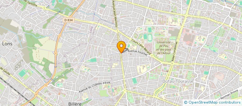 localisation de l'entreprise CABINET ROSEMARY BAUDRU à PAU