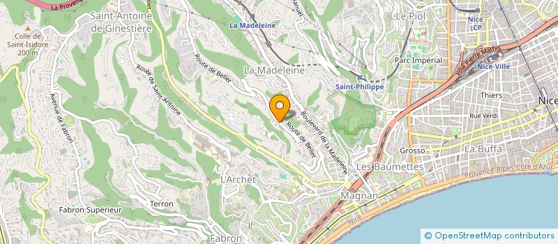 localisation de l'entreprise CABINET ROSSI PATRICK CONSEILS  NICE