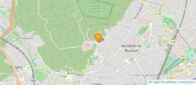 localisation de l'entreprise CABINET ROUSSEL à VERRIERES-LE-BUISSON