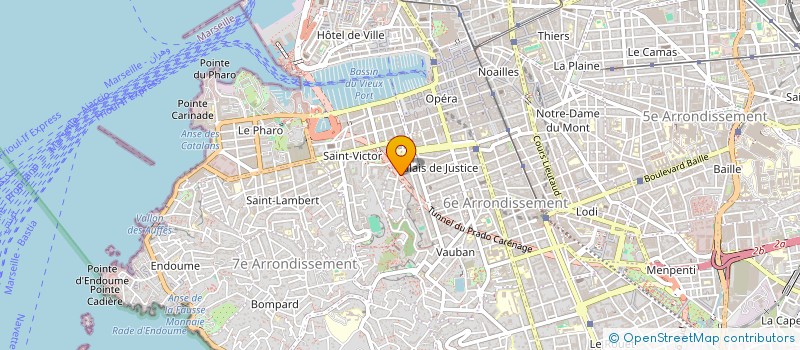 localisation de l'entreprise CABINET ROUSSEL ET ASSOCIES à MARSEILLE