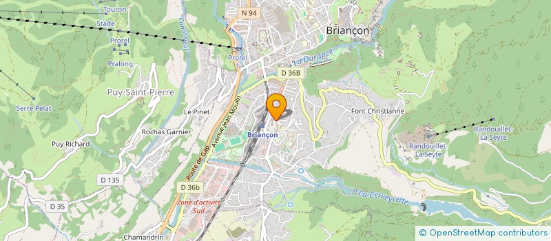 localisation de l'entreprise CABINET ROUSSEL EXPERTISE à BRIANCON