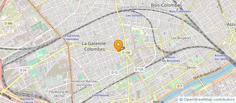 localisation de l'entreprise CABINET ROUX FREDERIC à LA GARENNE-COLOMBES