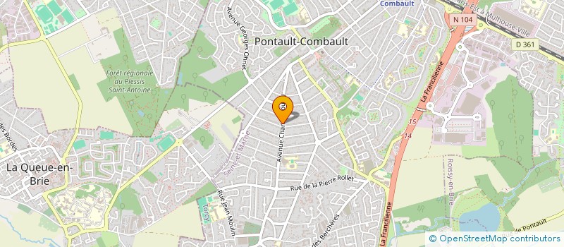localisation de l'entreprise CABINET ROUXEL à PONTAULT-COMBAULT
