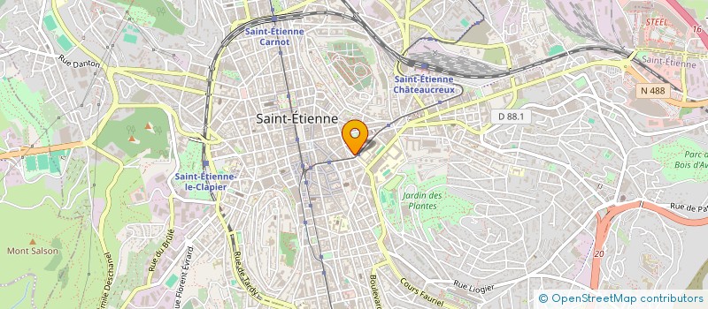 localisation de l'entreprise CABINET ROYET SA  SAINT-ETIENNE