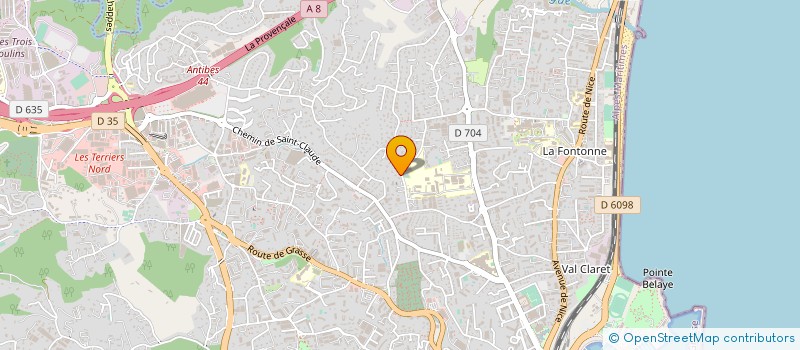 localisation de l'entreprise CABINET RP CONSEIL à ANTIBES
