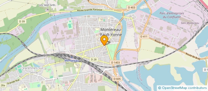 localisation de l'entreprise CABINET SABLOT  MONTEREAU-FAULT-YONNE