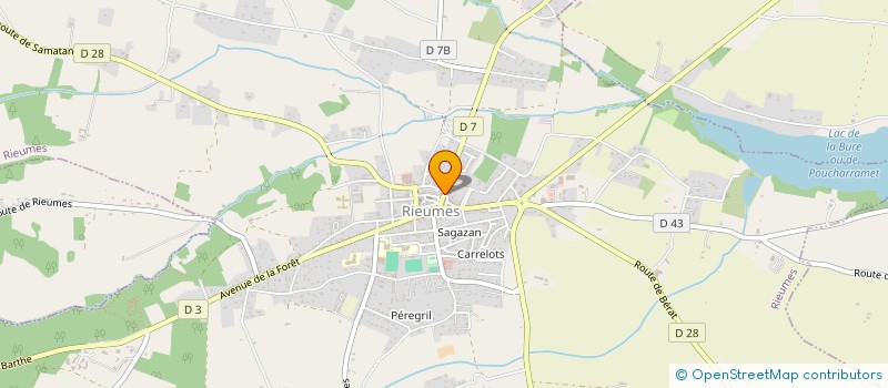 localisation de l'entreprise CABINET SACAREAU  RIEUMES