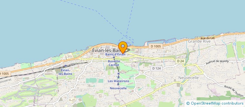localisation de l'entreprise CABINET SAGIM à EVIAN-LES-BAINS